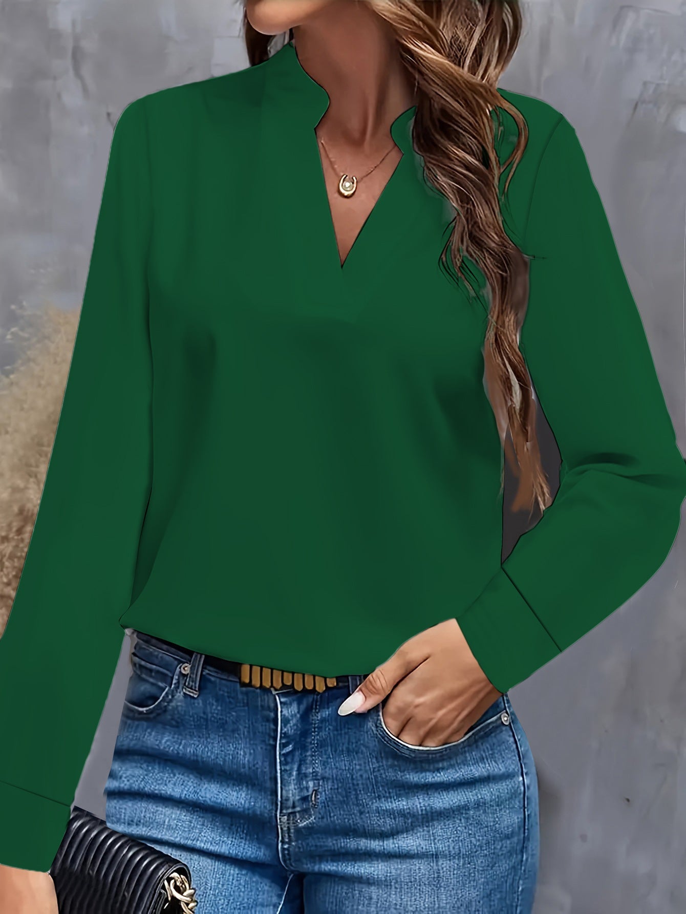 Blouse for Women | Lightweight V-Neck Design Ideal for Summer Tops 2