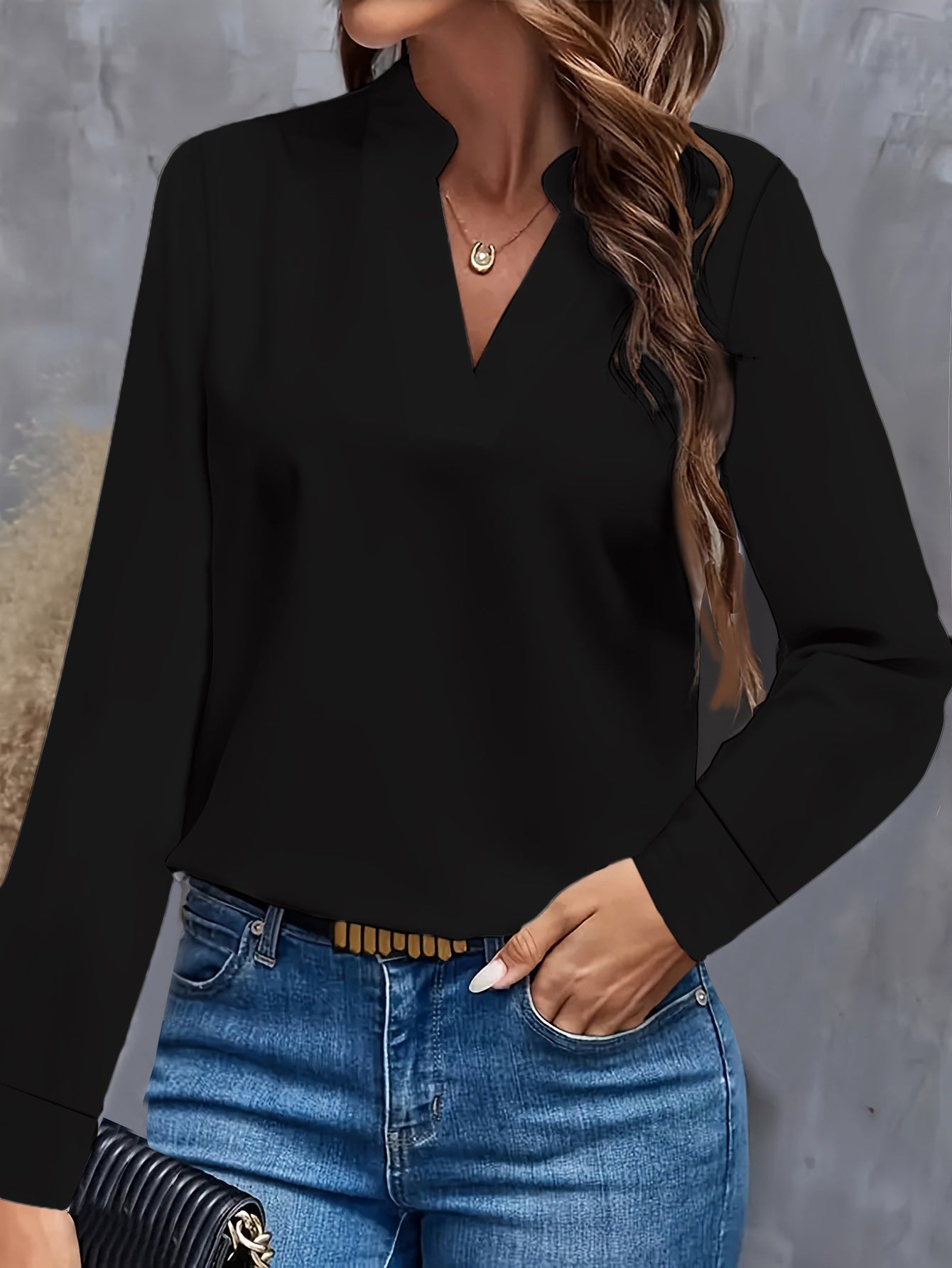 Blouse for Women | Lightweight V-Neck Design Ideal for Summer Tops 3