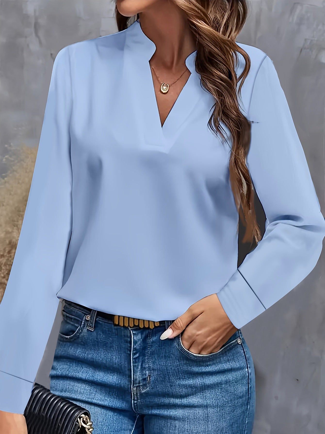Blouse for Women | Lightweight V-Neck Design Ideal for Summer Tops 4