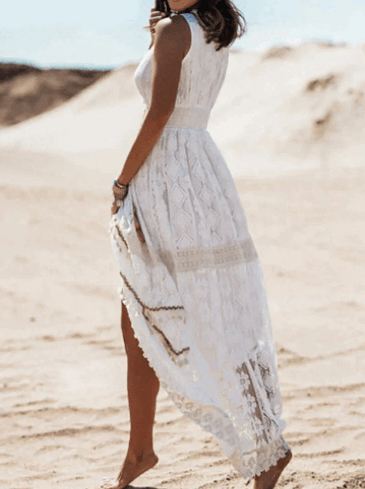 Boho Lace Dress with Flowing Silhouette – Elegant and Romantic Women's Dress 5