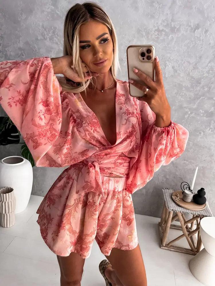 Boho Lace Playsuit for Women | Lightweight Summer Jumpsuit with Chic Detailing 4