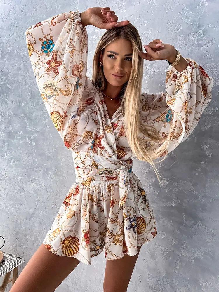 Boho Lace Playsuit for Women | Lightweight Summer Jumpsuit with Chic Detailing 6