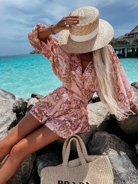 Boho Lace Playsuit for Women | Lightweight Summer Jumpsuit with Chic Detailing 7