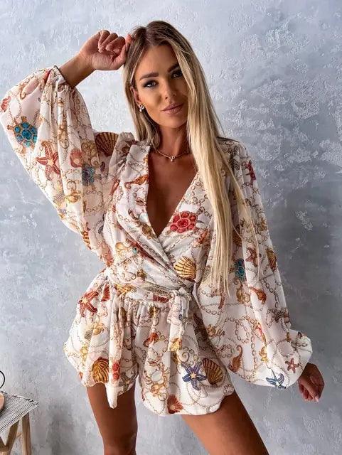 Boho Lace Playsuit for Women | Lightweight Summer Jumpsuit with Chic Detailing 8
