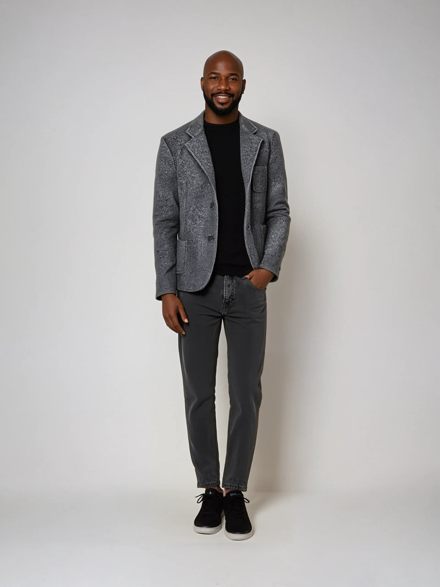 Boiled Wool Blazer