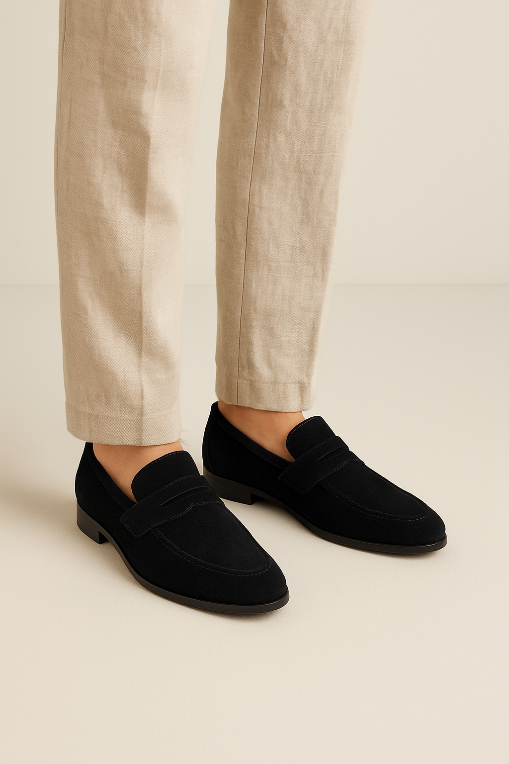Brayden Suede Loafer | Classic Penny Design with Comfortable Flat Sole 1
