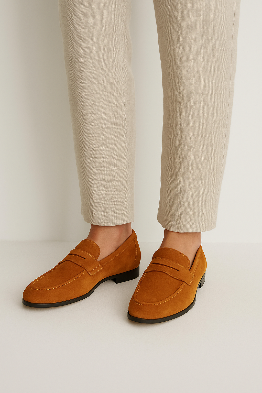 Brayden Suede Loafer | Classic Penny Design with Comfortable Flat Sole 4