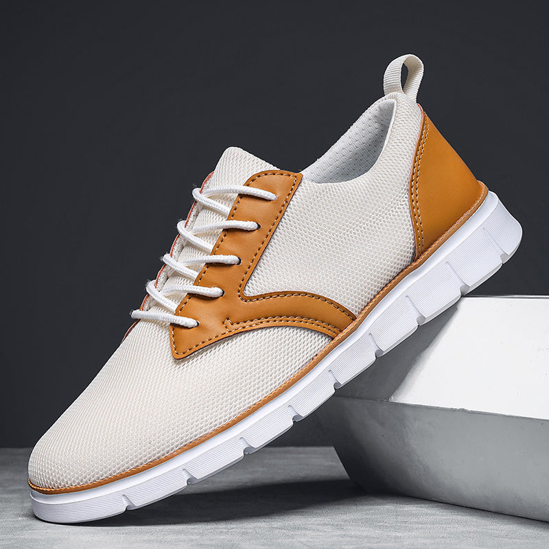 Breathable Hybrid Mesh Sneakers with Cushioned Insole and Flexible Rubber Sole for Casual Comfort and Style 1