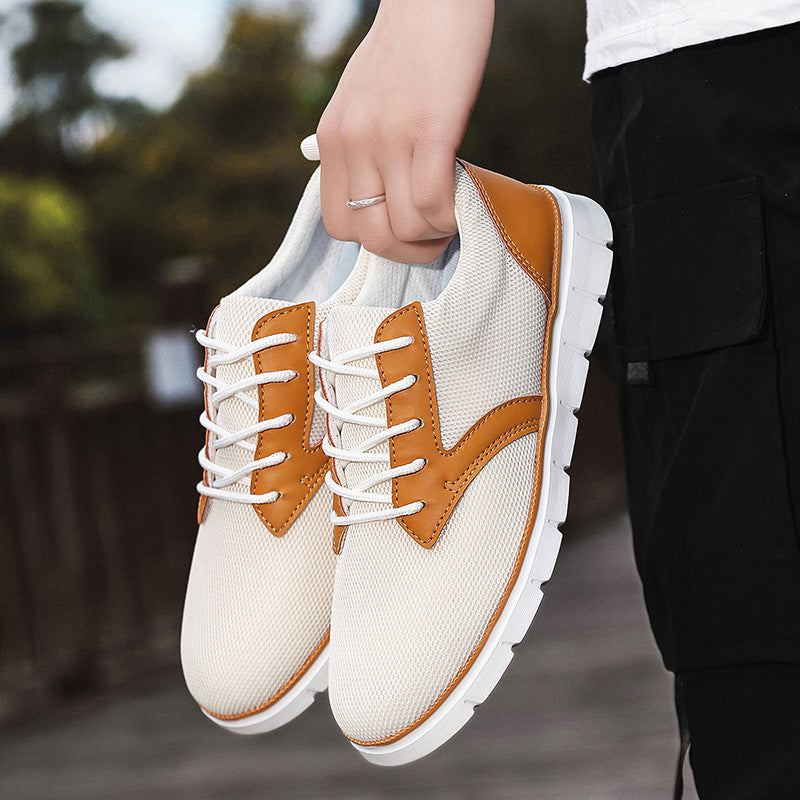 Breathable Hybrid Mesh Sneakers with Cushioned Insole and Flexible Rubber Sole for Casual Comfort and Style 2