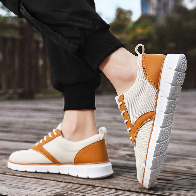 Breathable Hybrid Mesh Sneakers with Cushioned Insole and Flexible Rubber Sole for Casual Comfort and Style 3
