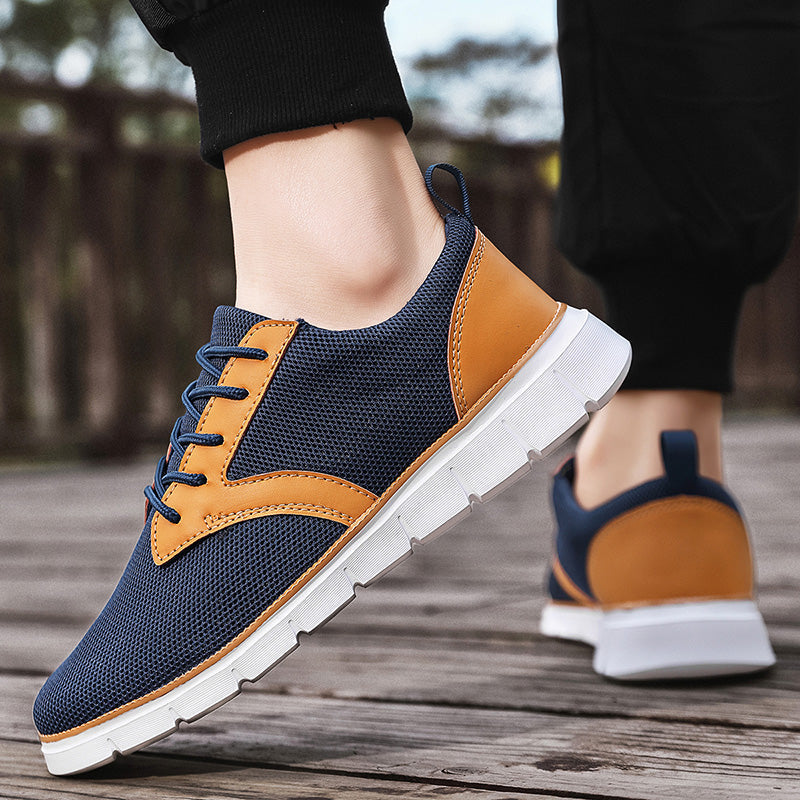 Breathable Hybrid Mesh Sneakers with Cushioned Insole and Flexible Rubber Sole for Casual Comfort and Style 6