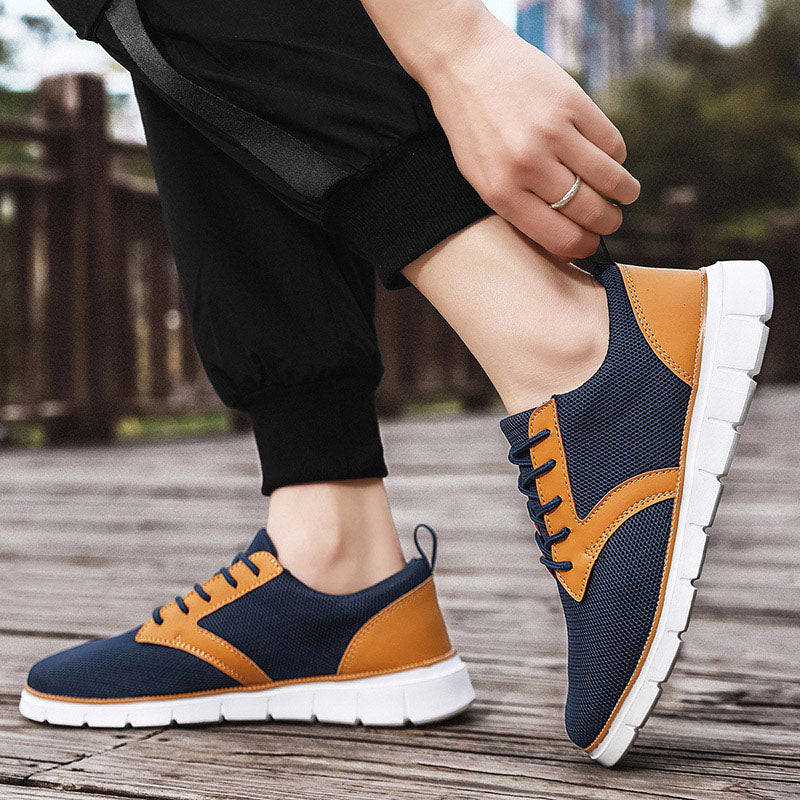 Breathable Hybrid Mesh Sneakers with Cushioned Insole and Flexible Rubber Sole for Casual Comfort and Style 7
