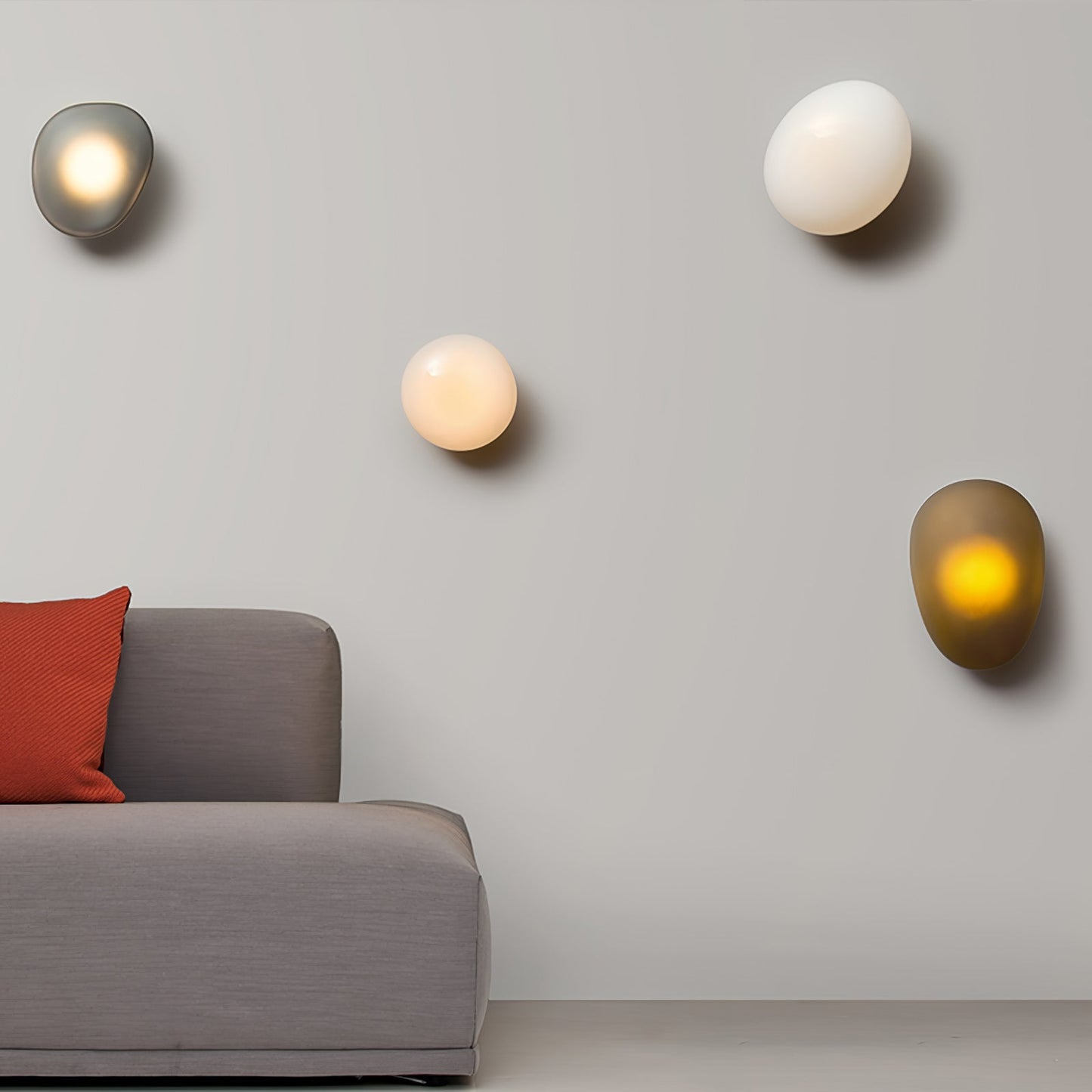 Bubble Glass Wall Sconce | Sculptural Design with Integrated LED Lighting 3