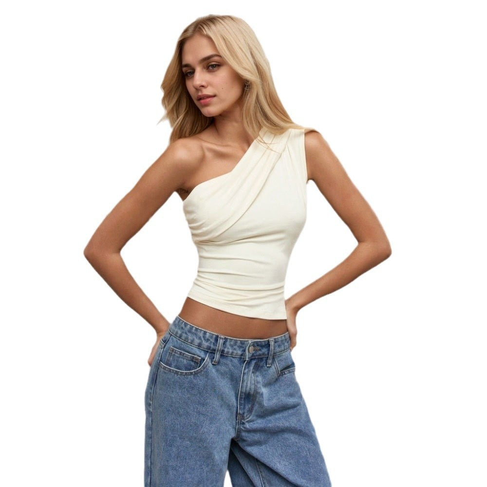 Sierra Slant Off-Shoulder Top