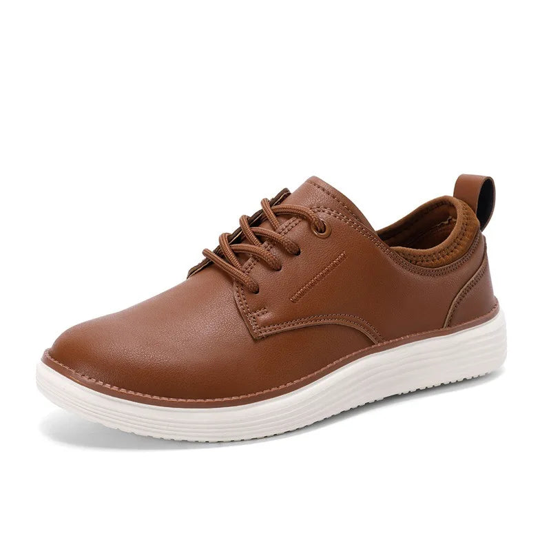 Casual Leather Oxford Shoes for Men | Non-Slip, Breathable, Thick Sole 7