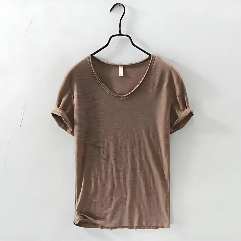 Casual V-Neck T-Shirt | Soft Breathable Fabric for All-Day Comfort 0