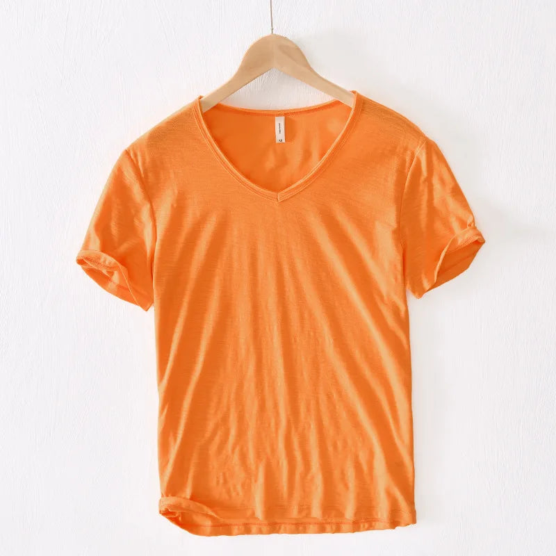 Casual V-Neck T-Shirt | Soft Breathable Fabric for All-Day Comfort 1