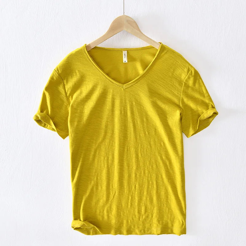 Casual V-Neck T-Shirt | Soft Breathable Fabric for All-Day Comfort 4