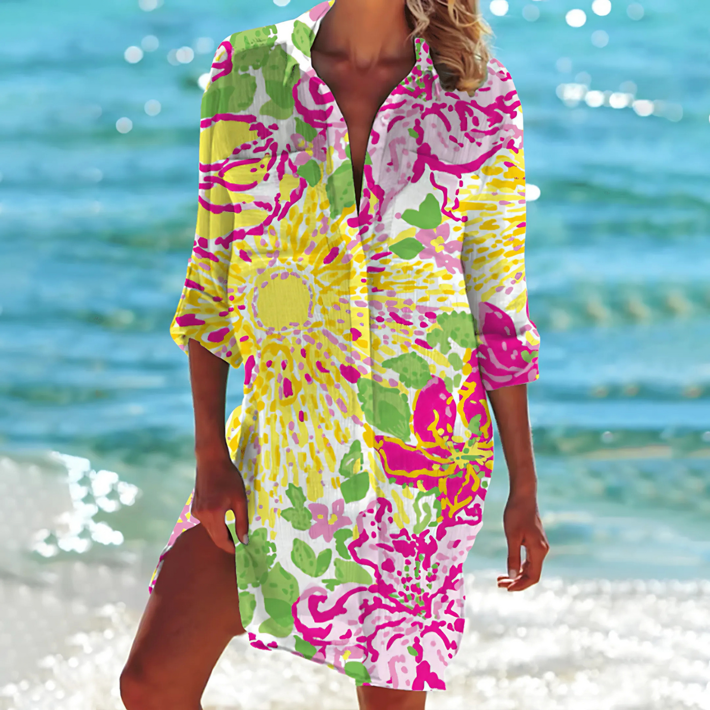 Casual Women's Blouse | Relaxed Fit with Stylish Print Design 8
