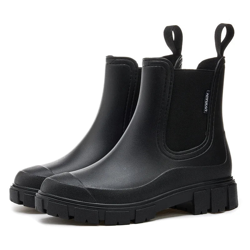Chelsea Rain Boots | Waterproof Rubber Ankle Design with Non-Slip Sole 6
