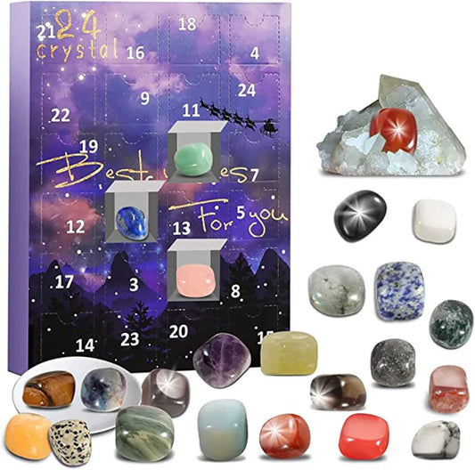 Children's Advent Calendar | 24 Unique Natural Gemstones for Exploration 0