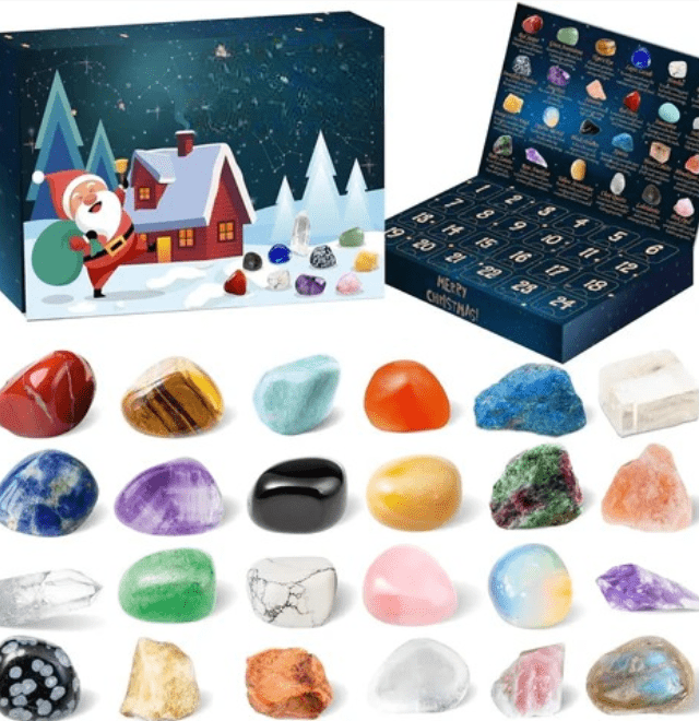 Children's Advent Calendar | 24 Unique Natural Gemstones for Exploration 3