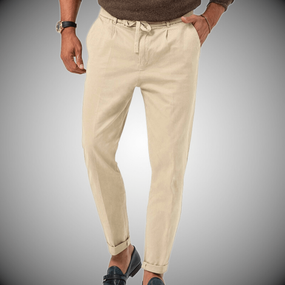 Chinos for Men | Comfortable Fit with Elastic Waistband & Stylish Design 1