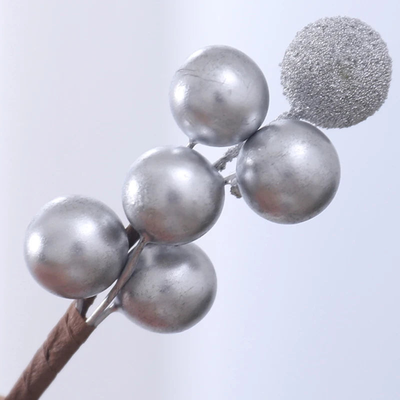 Christmas Decorations | 10 Golden Berry Ornaments for Tree & Wreaths 6