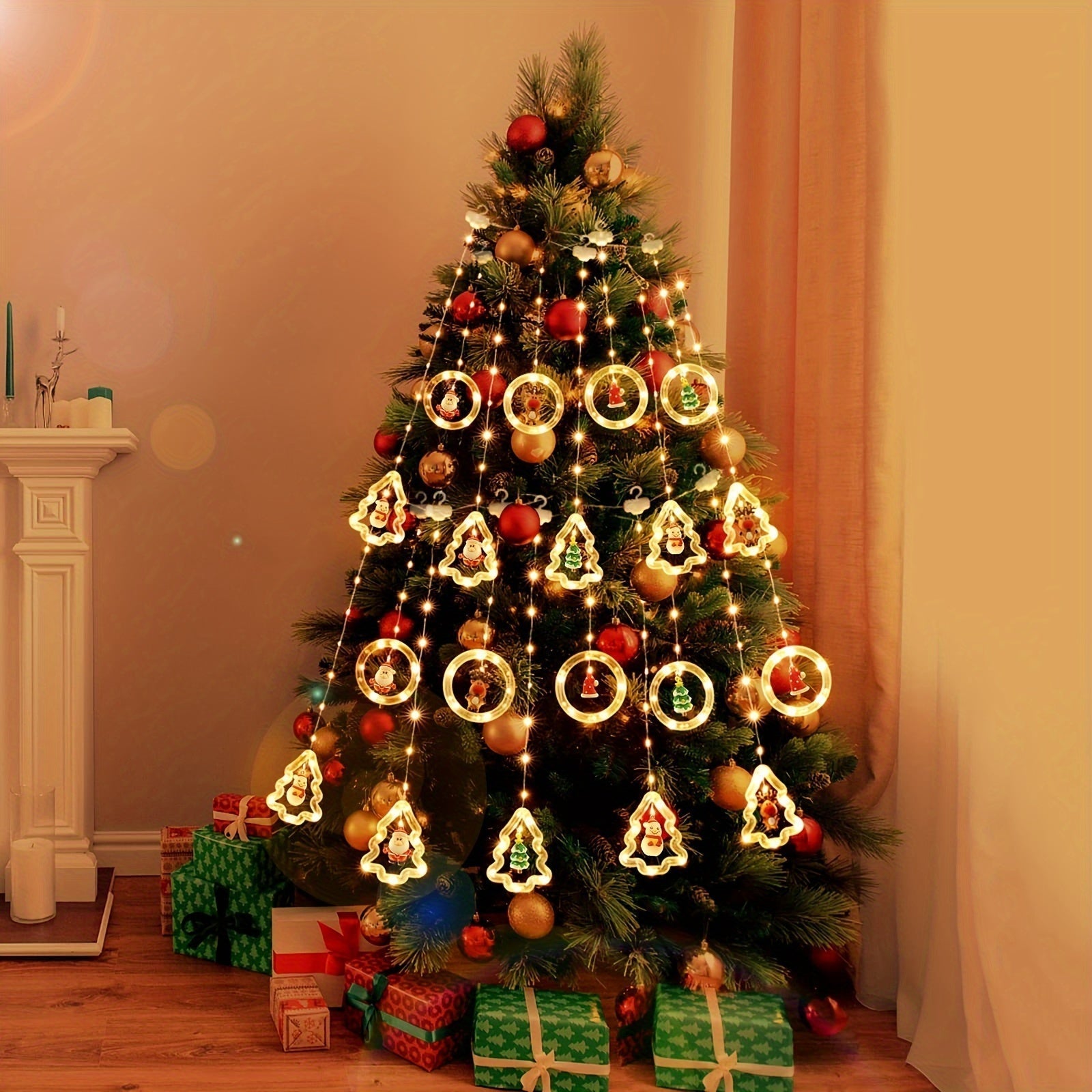 Christmas Greeting Ring | 3.0m LED Lighting with Mini Figures 1