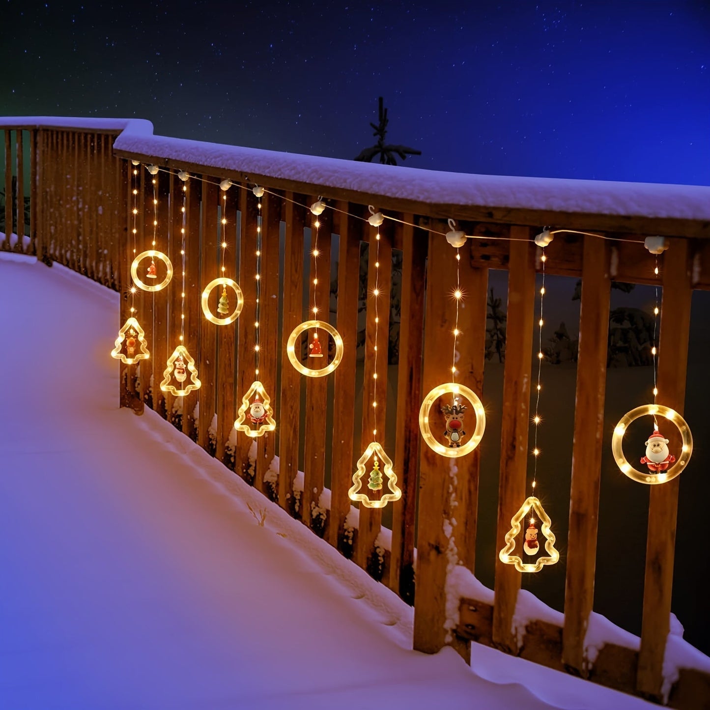 Christmas Greeting Ring | 3.0m LED Lighting with Mini Figures 4