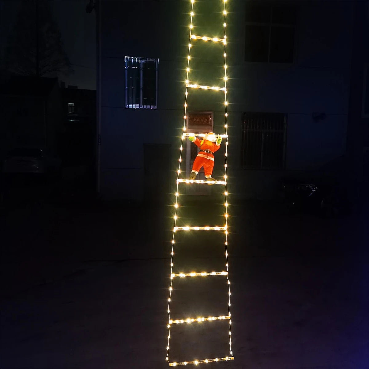 Christmas Lights | 3-Meter Climbing Santa with Warm Glow 5