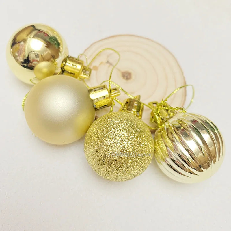Christmas Ornaments Set | 24 Elegant Baubles for Tree Decorations 4