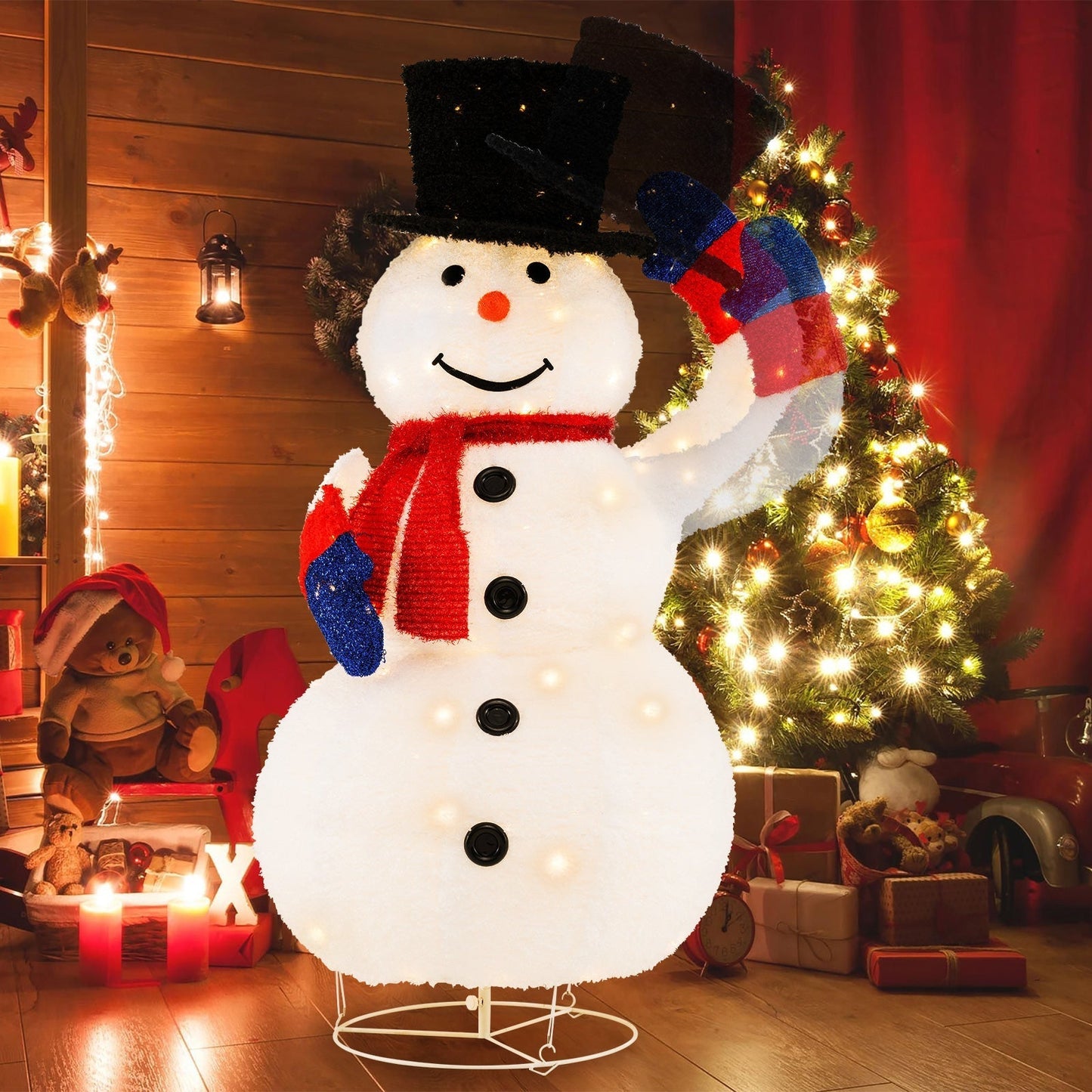 Christmas Snowman Decoration | 120 LED Lights with Timer Function 2