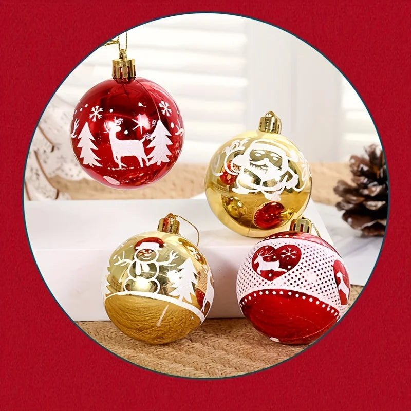 Christmas Tree Ornaments | Set of 16 Elegant Baubles for Festive Decor 2