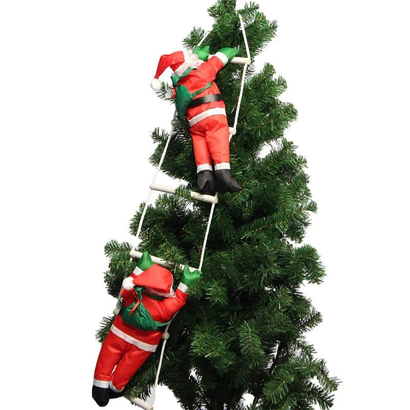 Climbing Christmas Ornament | Santa Claus Pendant for Festive Decor 2