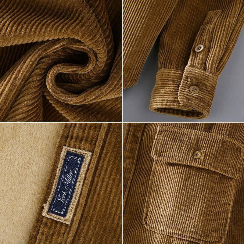 Corduroy Jacket | Egyptian Cotton with Velvet Lining for Warmth 5