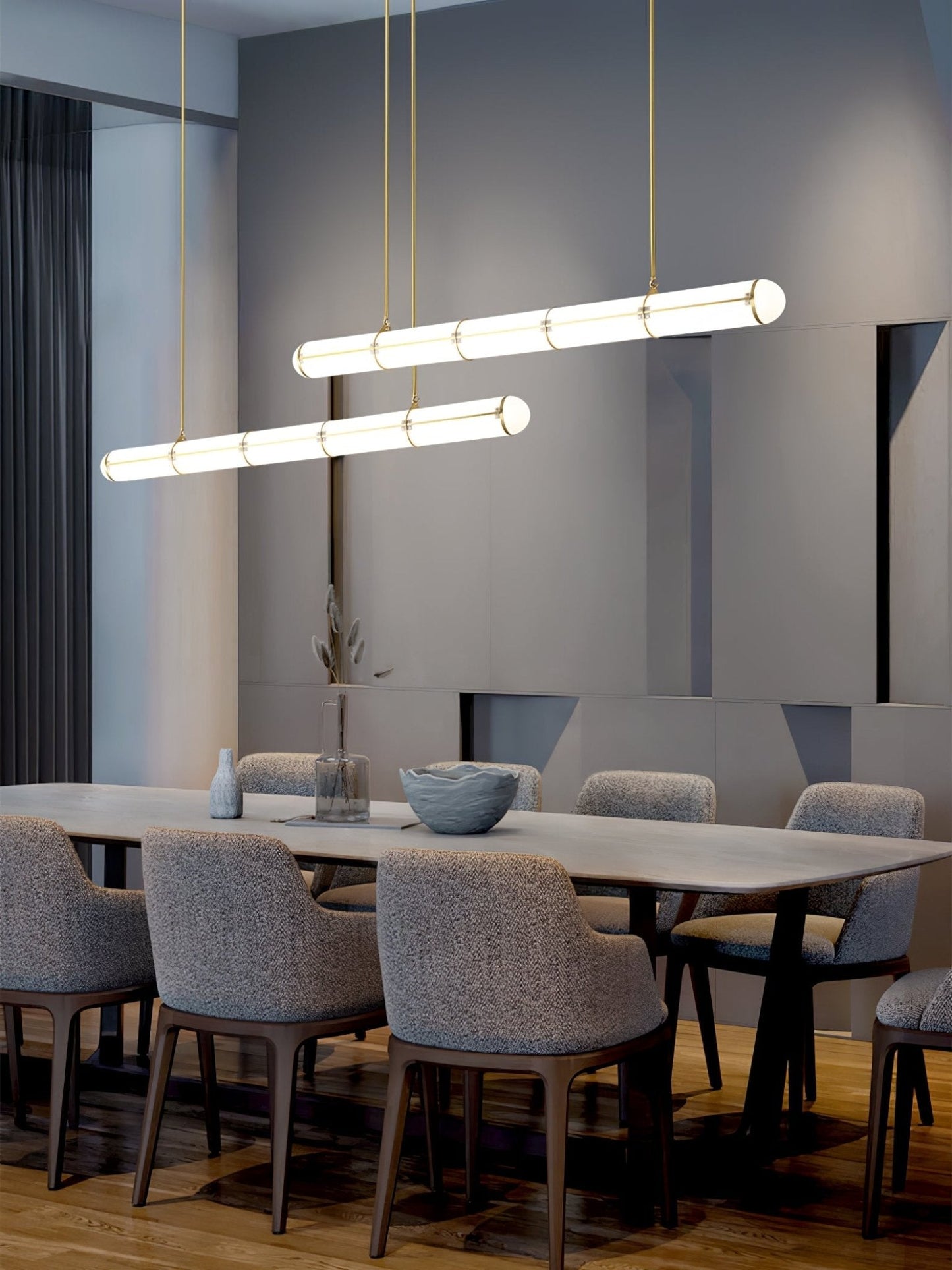 Cylindrical Pendant Light | Customizable LED Kitchen Pendant Lighting 8