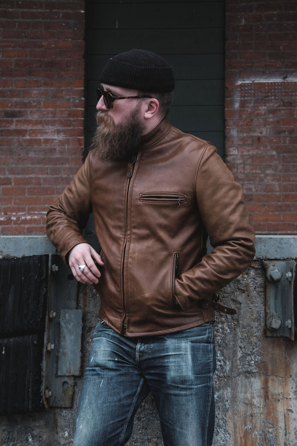 Schott x Ball and Buck Perfecto läderjacka
