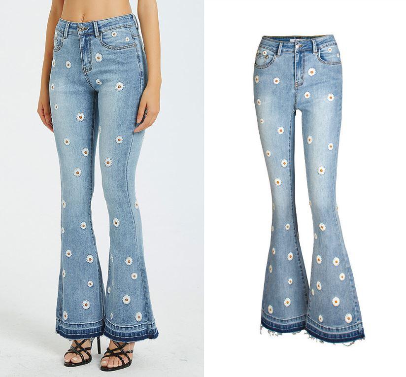 Daisy Bloom Wide Leg Jeans