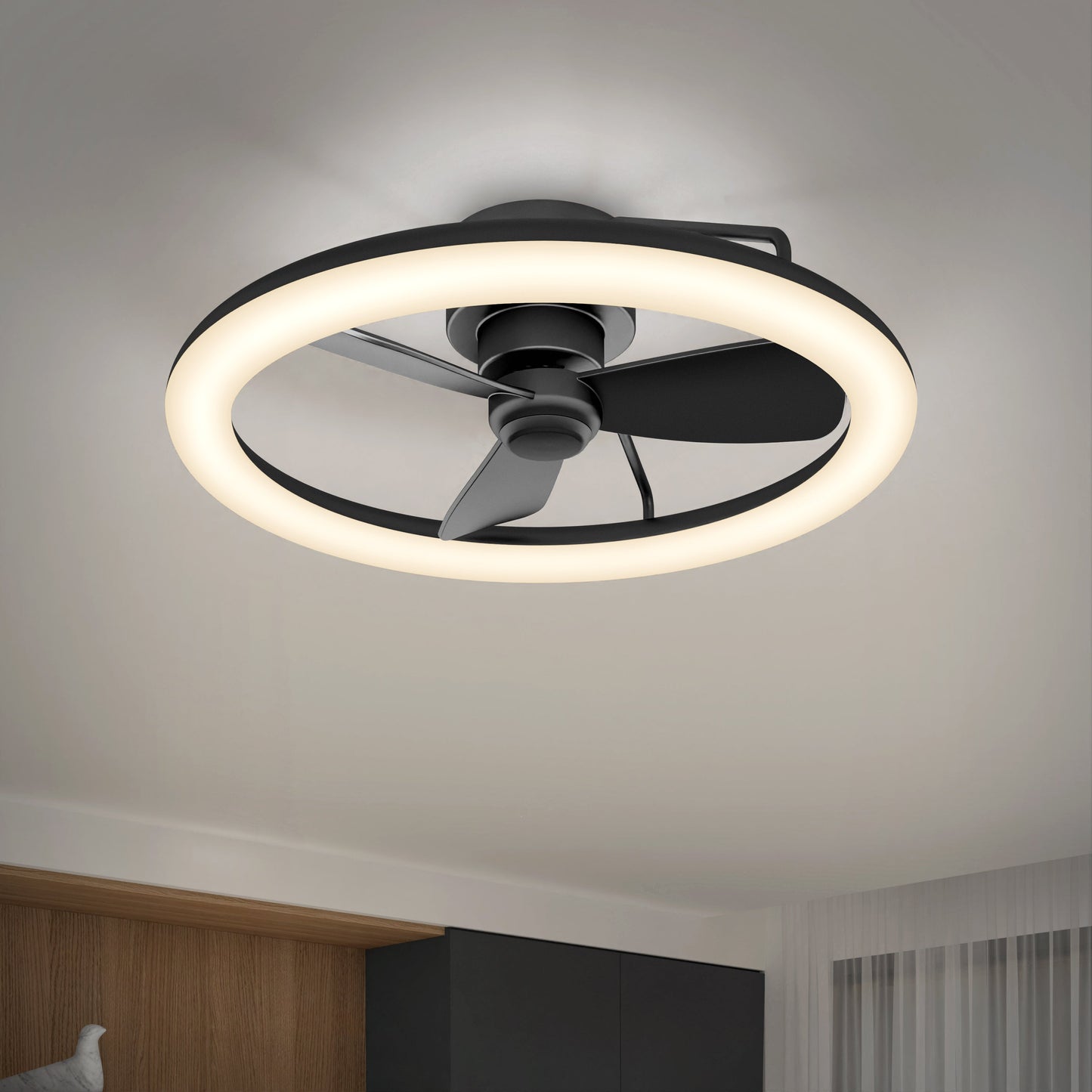 Darren | 23-Inch LED Ceiling Fan with Remote Control & Reversible Function 8