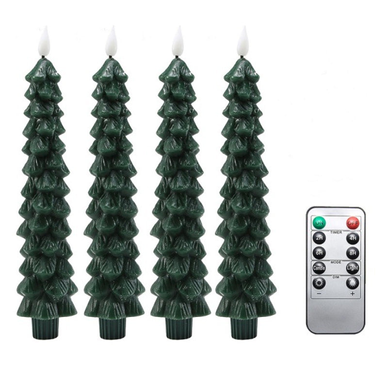Decorative LED Christmas Tree Candles | Flameless with Timer Function 0