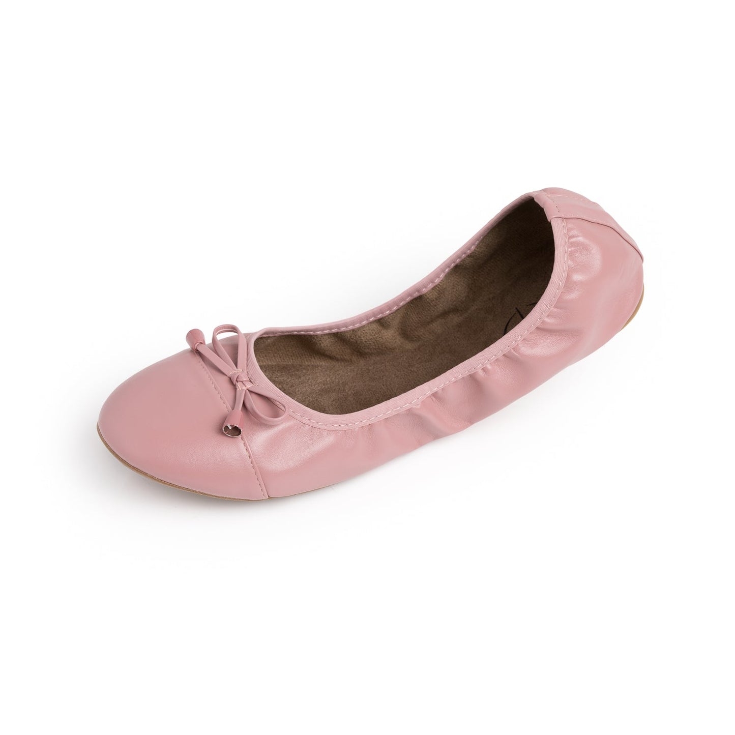 Premium stoffige rozenkleurige platte schoenen