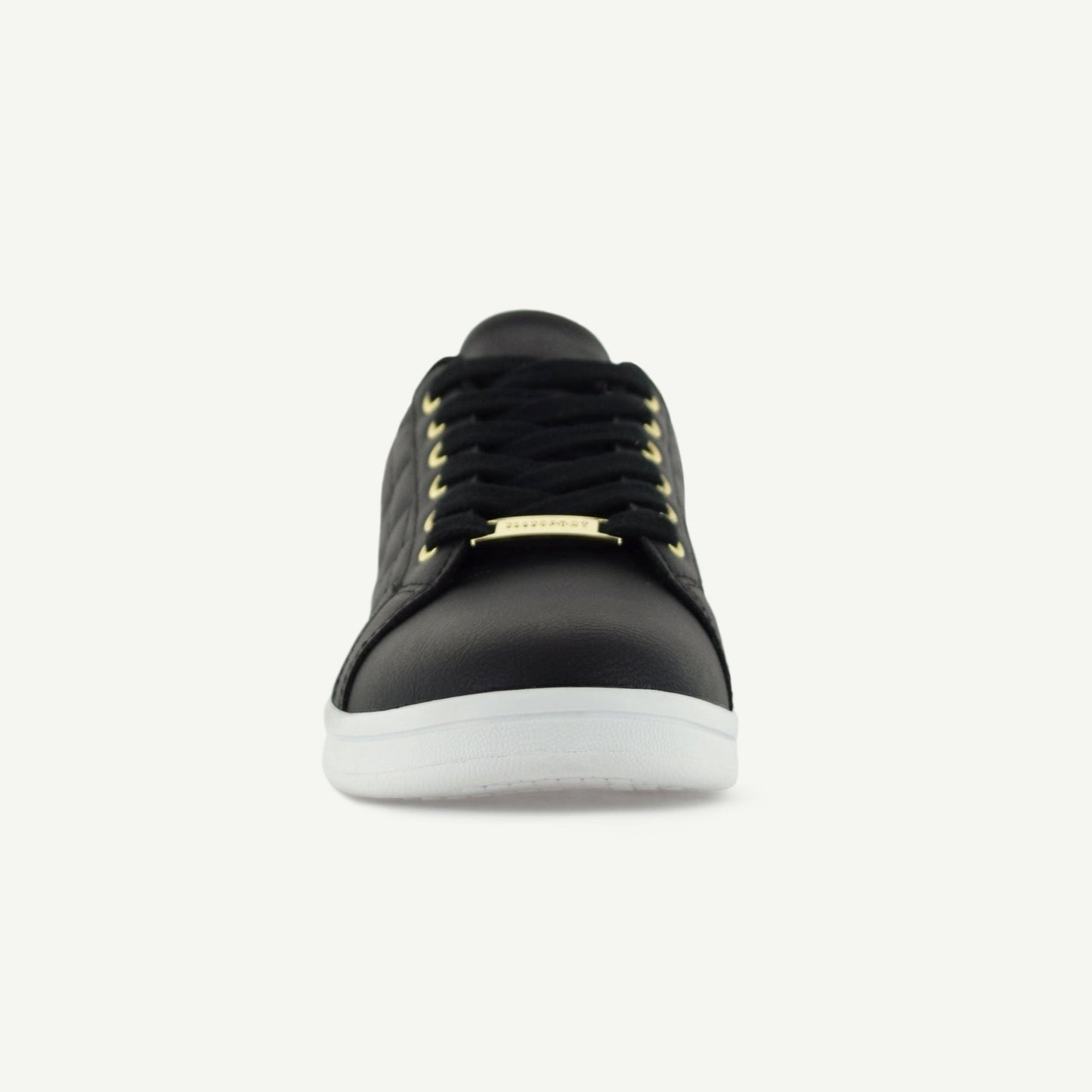 VOLTAIRE: GESTEPPTER COURT-SCHUH - SCHWARZ