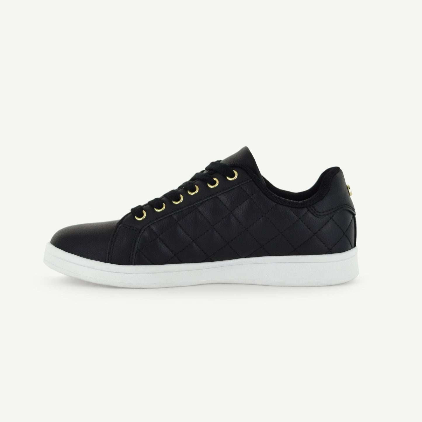 VOLTAIRE: GESTEPPTER COURT-SCHUH - SCHWARZ