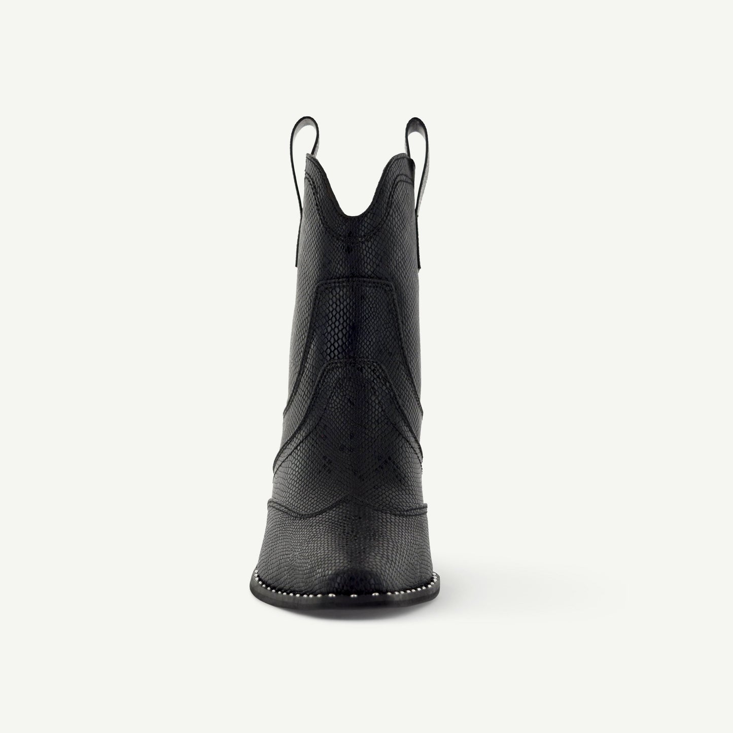 ISABEL: VÄSTERN BOOTIE - SVART ORM