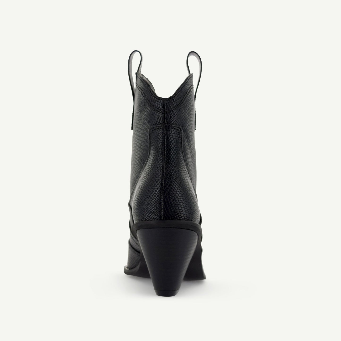 ISABEL: VÄSTERN BOOTIE - SVART ORM