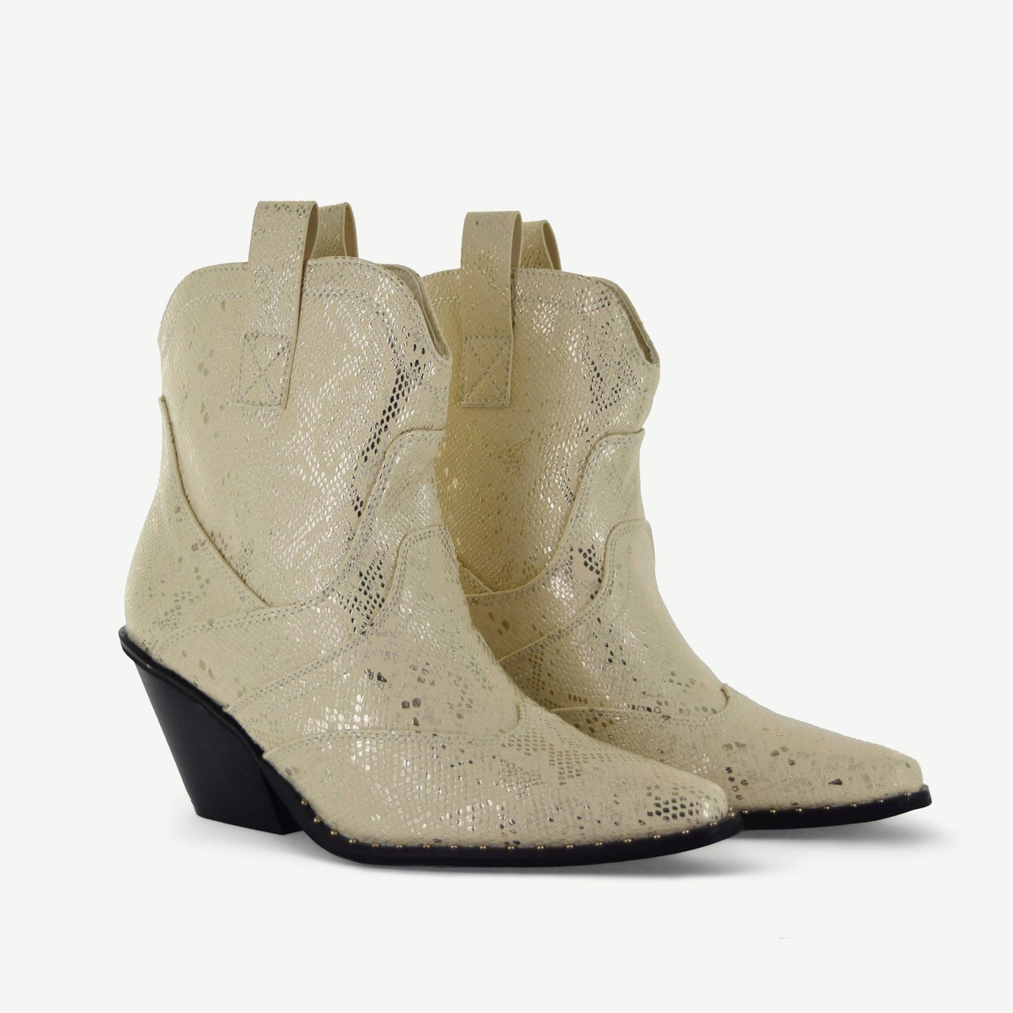 ISABEL: VÄSTERN BOOTIE - OFF-WHITE ORM