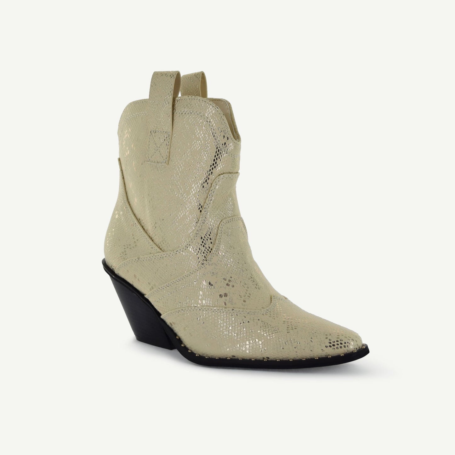 ISABEL: VÄSTERN BOOTIE - OFF-WHITE ORM