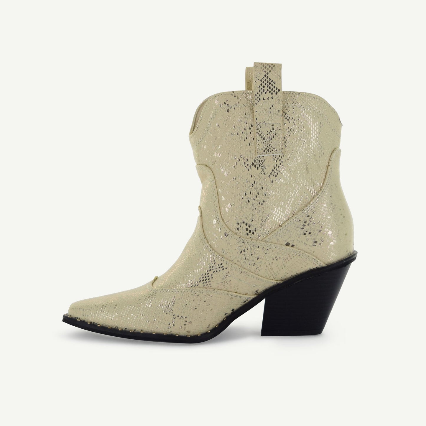 ISABEL: VÄSTERN BOOTIE - OFF-WHITE ORM