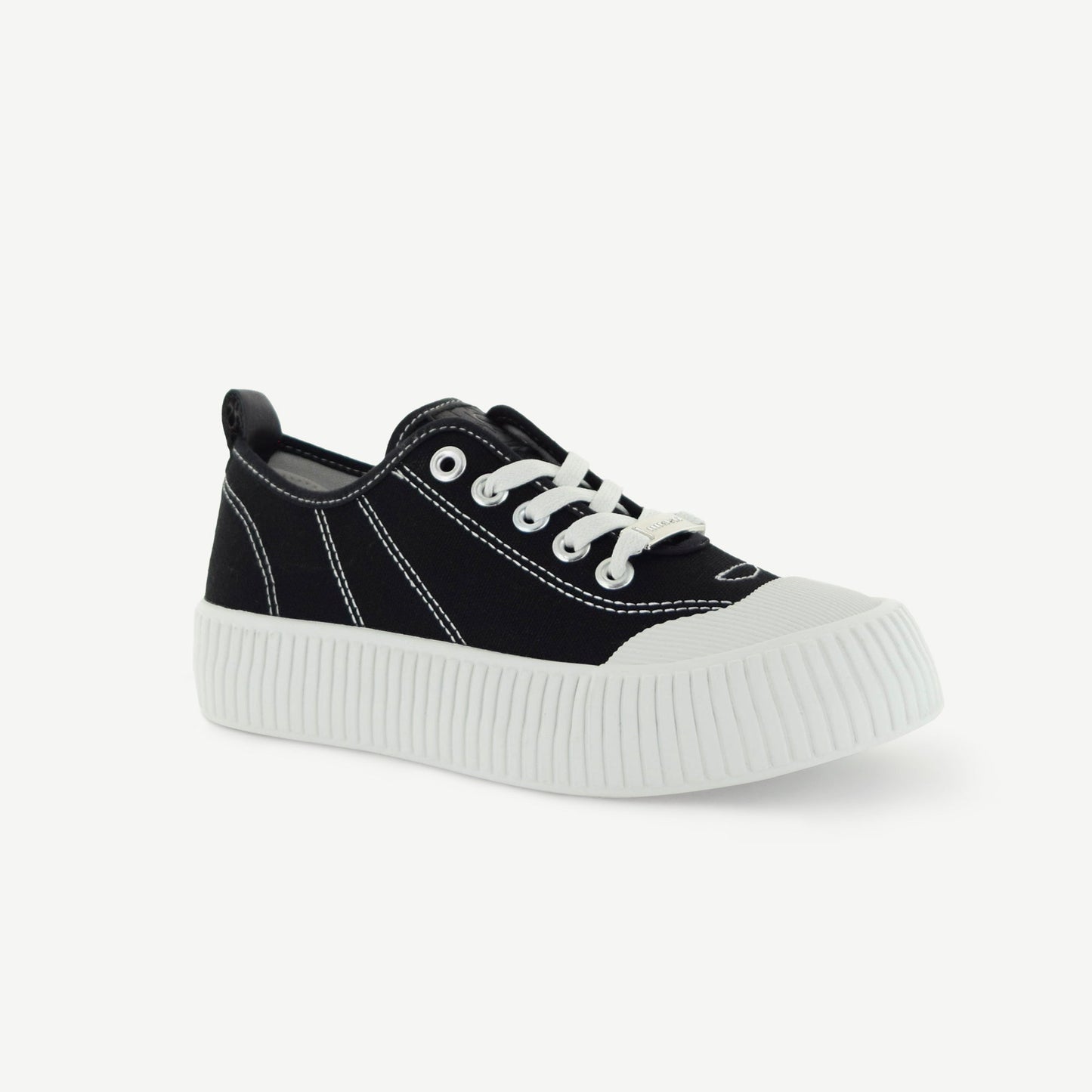 COURT ROYALE: SCARPA DA CAMPO VULCANIZZATA - NERO/BIANCO
